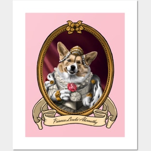 Renaissance Dog - Princess Lorelei Abernathy (A Corgi) Posters and Art